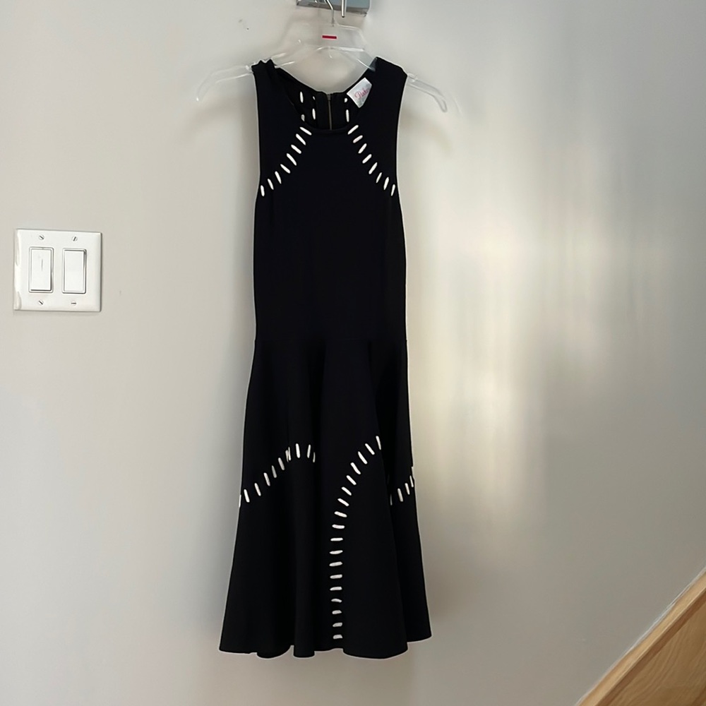 Parker xs black and white dress